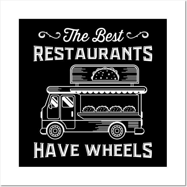 Food Truck, Food Truck Gifts For Men Wall Art by maxdax